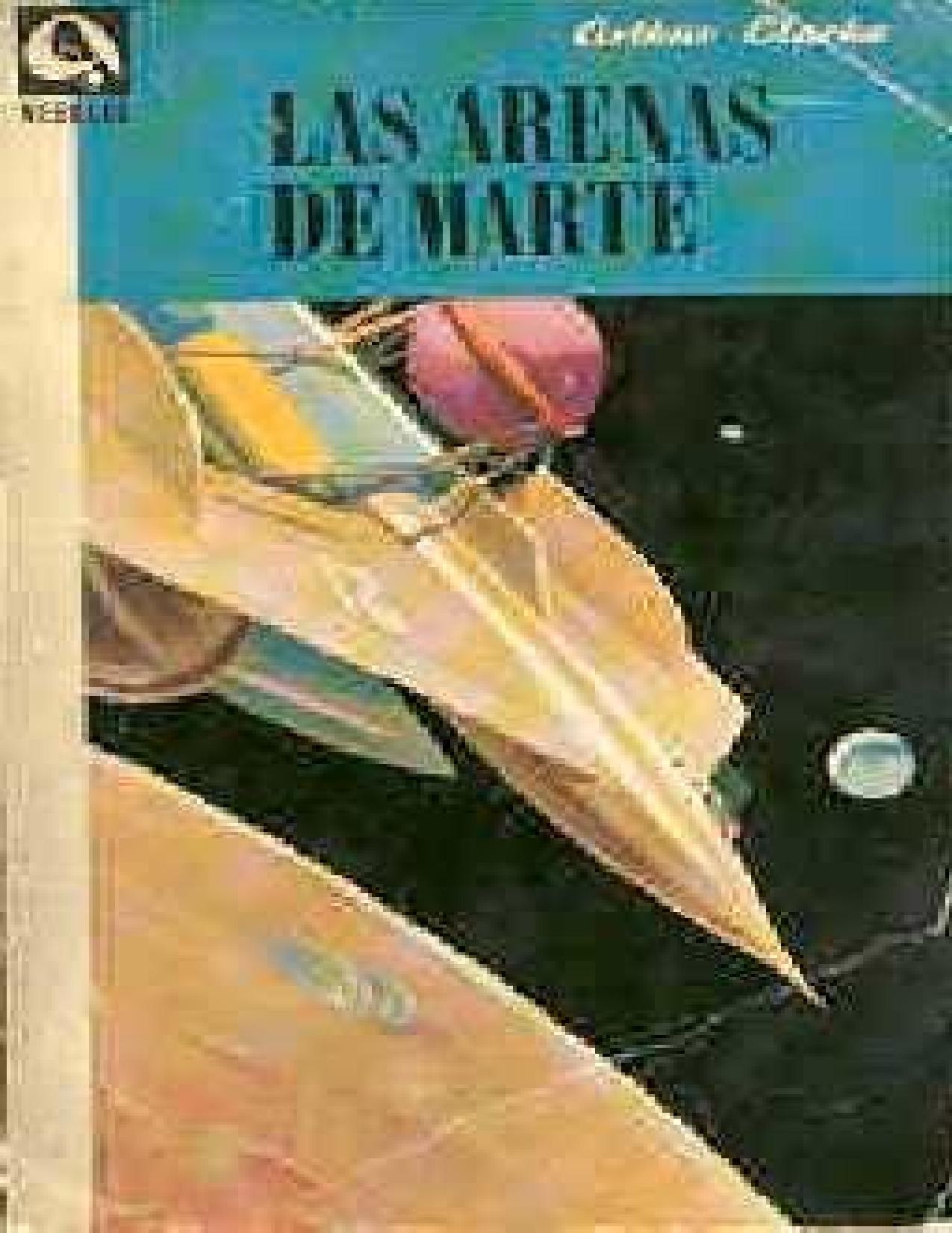 Las arenas de Marte de Arthur C Clarke, portada del libro