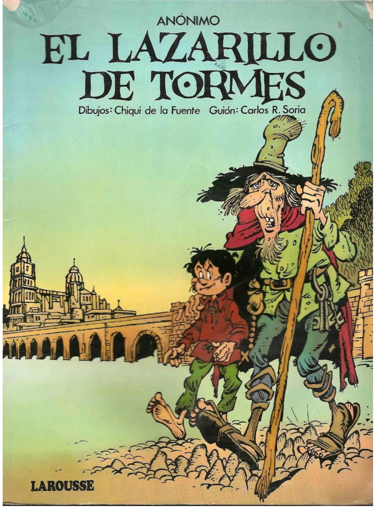 LAZARILLO DE TORMES NOVELA GRAFICA de Anónimo, portada del libro