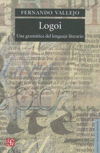 Logoi de Fernando Vallejo, portada del libro