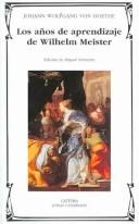 Los años de aprendizaje de Wilhelm Meister de Johann Wolfgang von Goethe, portada del libro