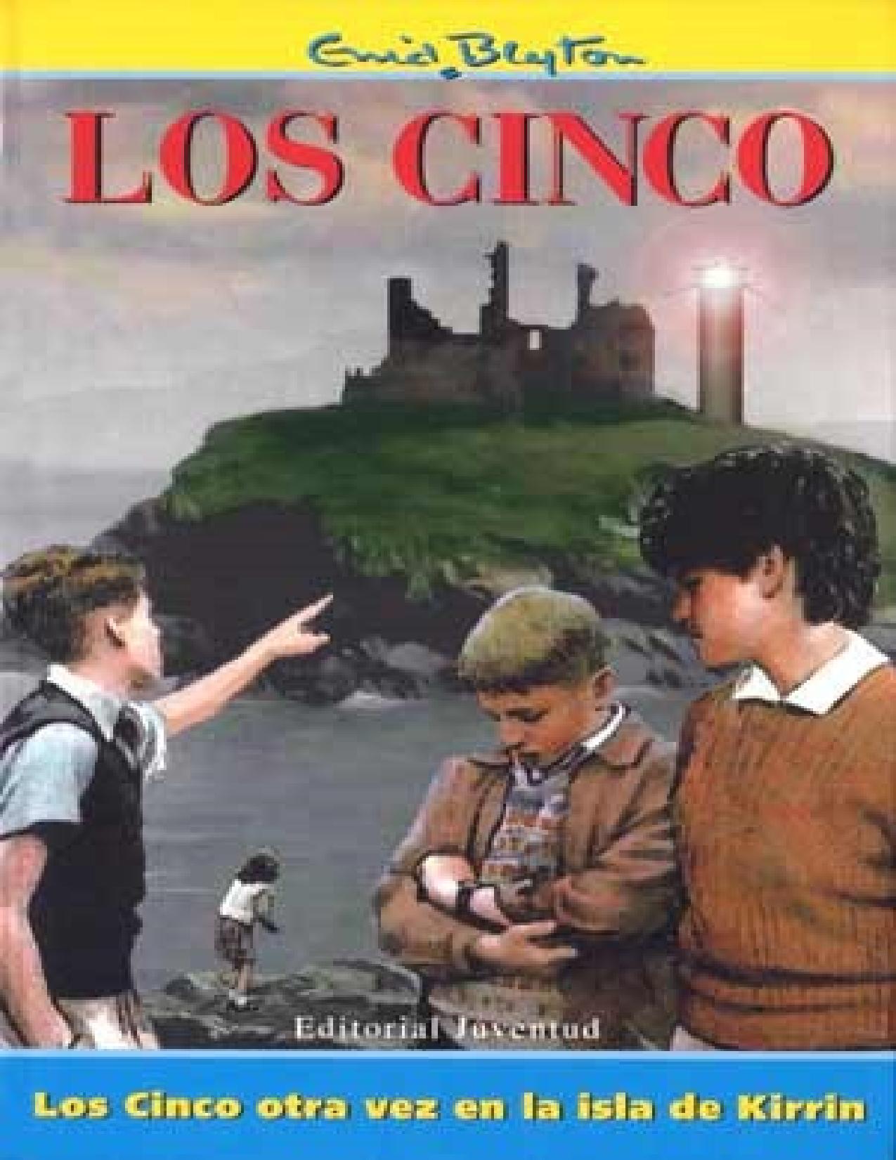 Los Cinco otra vez en la isla Kirri de Enid Blyton, portada del libro