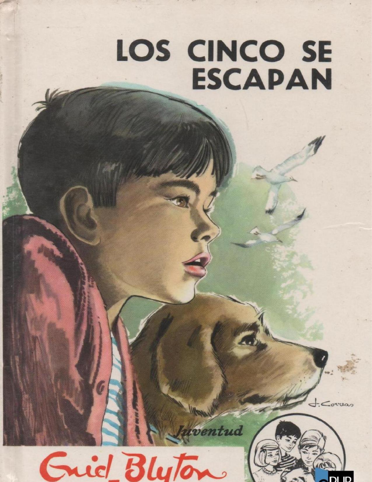 Los Cinco se escapan de Enid Blyton, portada del libro