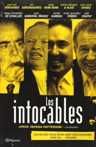 Los intocables de Jorge Zepeda Patterson, portada del libro