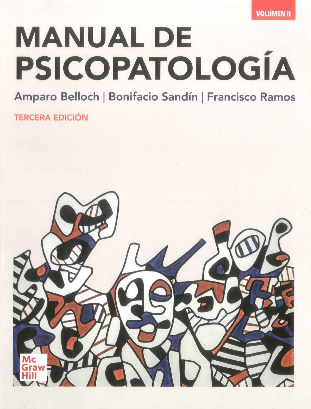 Manual de Psicopatologia Vol 2 de Amparo Belloch, portada del libro