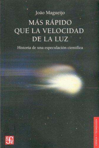 Más rápido que la velocidad de la luz de João Magueijo, portada del libro