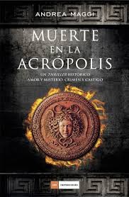 Muerte en la Acrópolis de Andrea Maggi, portada del libro