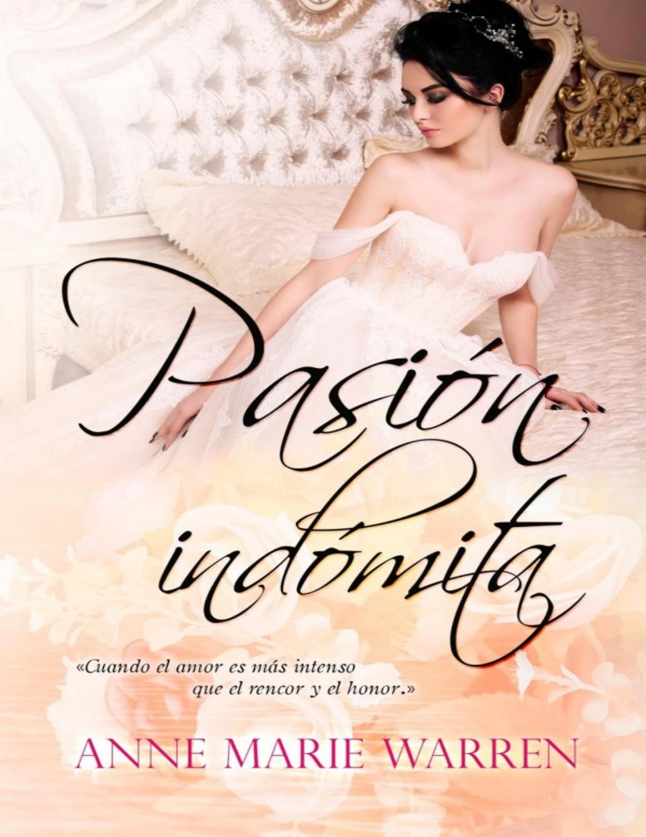 Pasion indomita de Anne Marie Warren, portada del libro