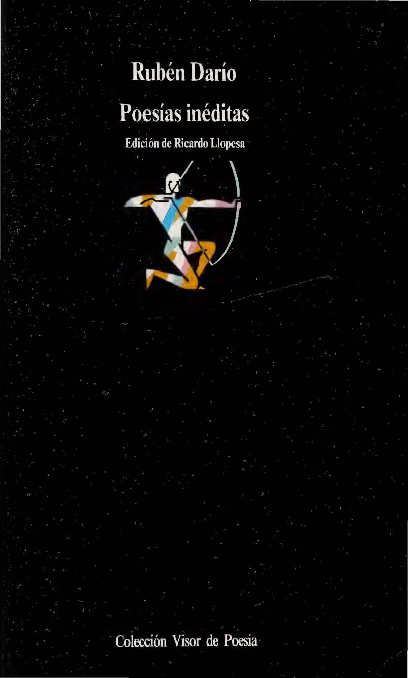Poesias ineditas de Rubén Darío, portada del libro