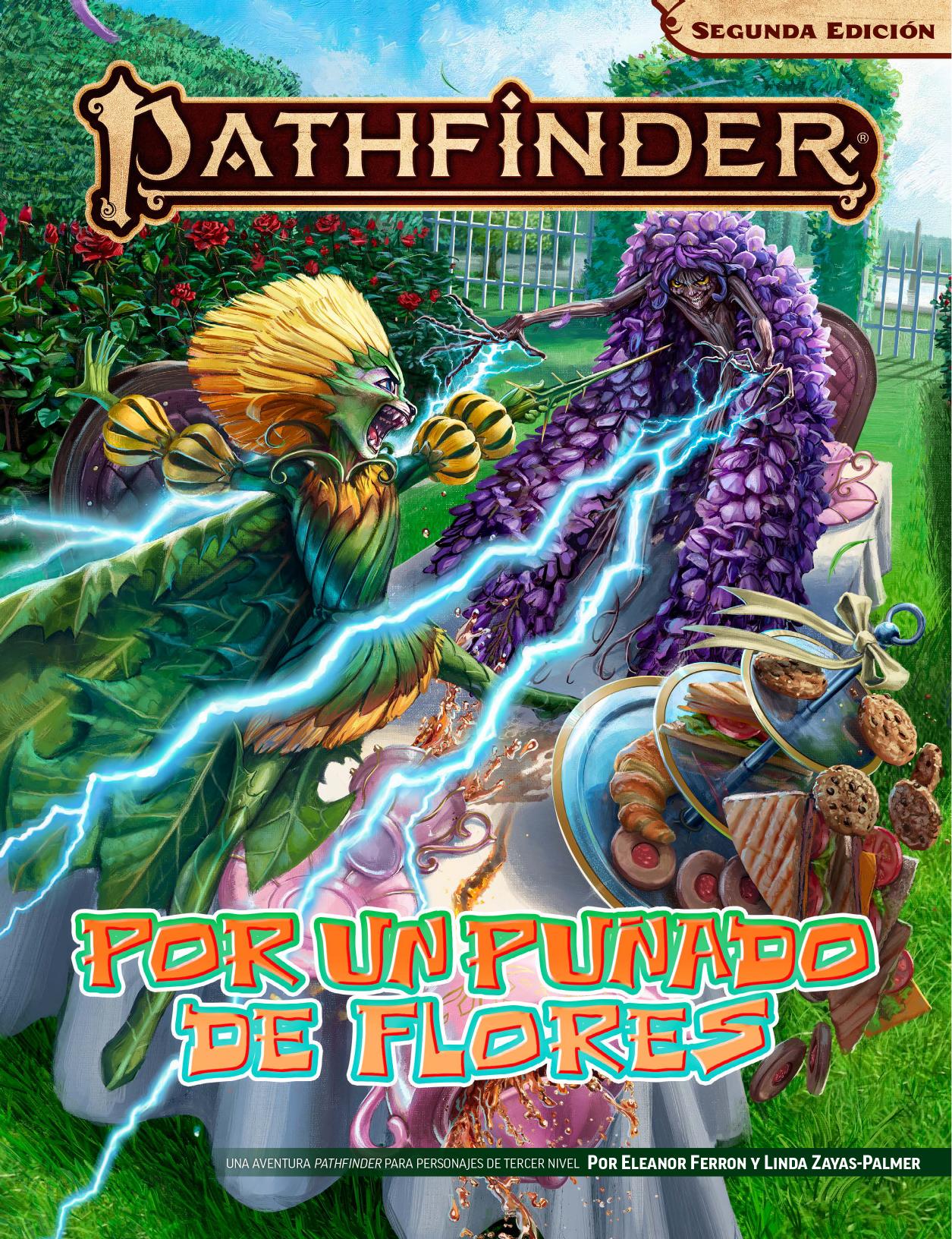 Por un punado de flores de Paizo Staff, portada del libro