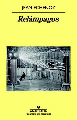 Relámpagos de Jean Echenoz, portada del libro