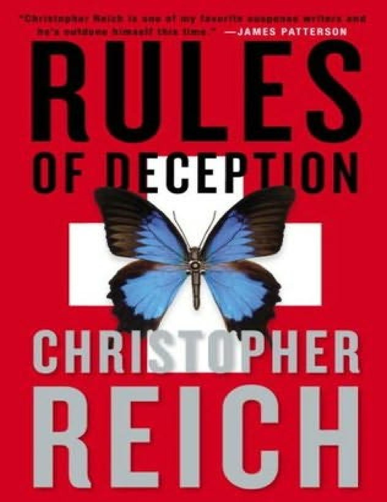 Rules of Deception de Christopher Reich, portada del libro