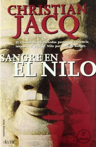 Sangre en el Nilo de Christian Jacq, portada del libro