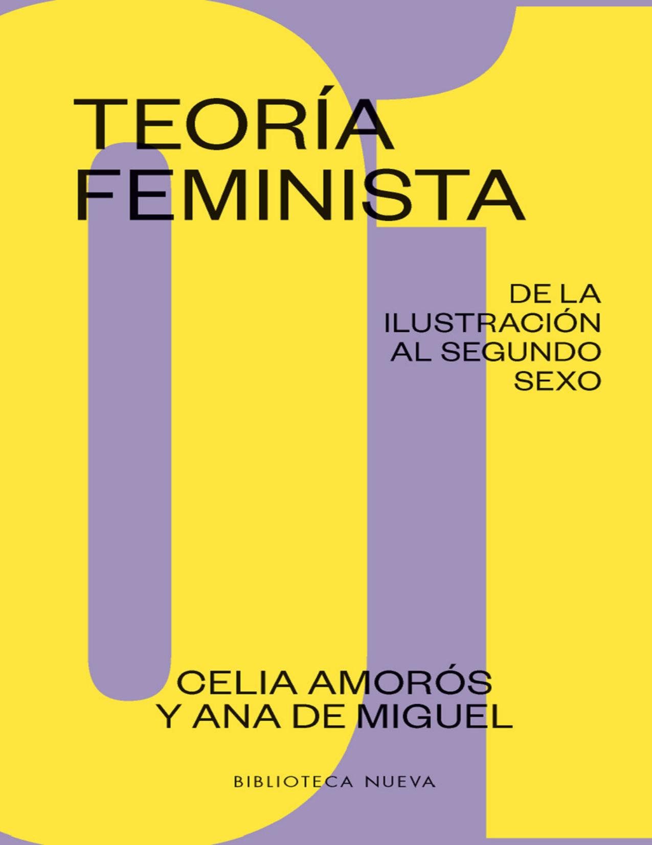 Teoria Feminista - De la Ilustracio de Celia Amoros, portada del libro