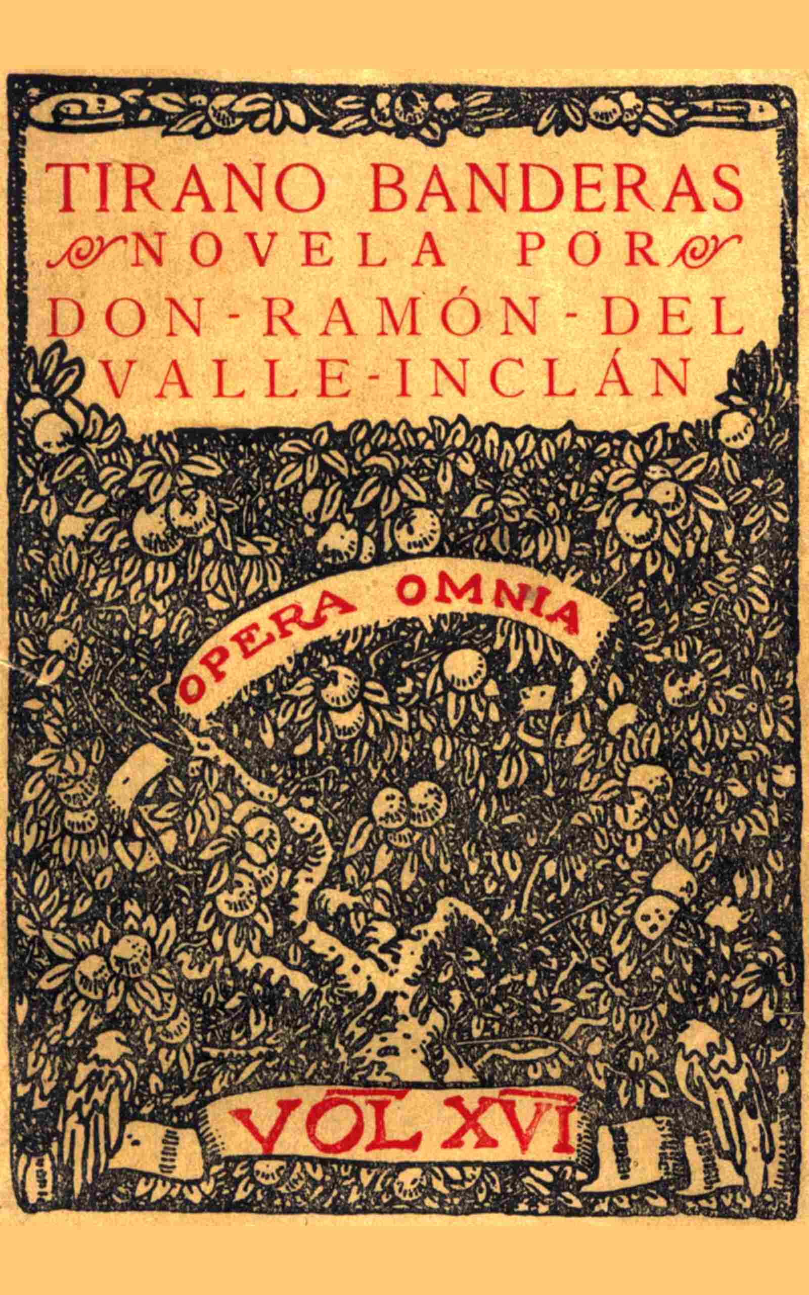 Tirano Banderas de Ramón María del Valle-Inclán, portada del libro