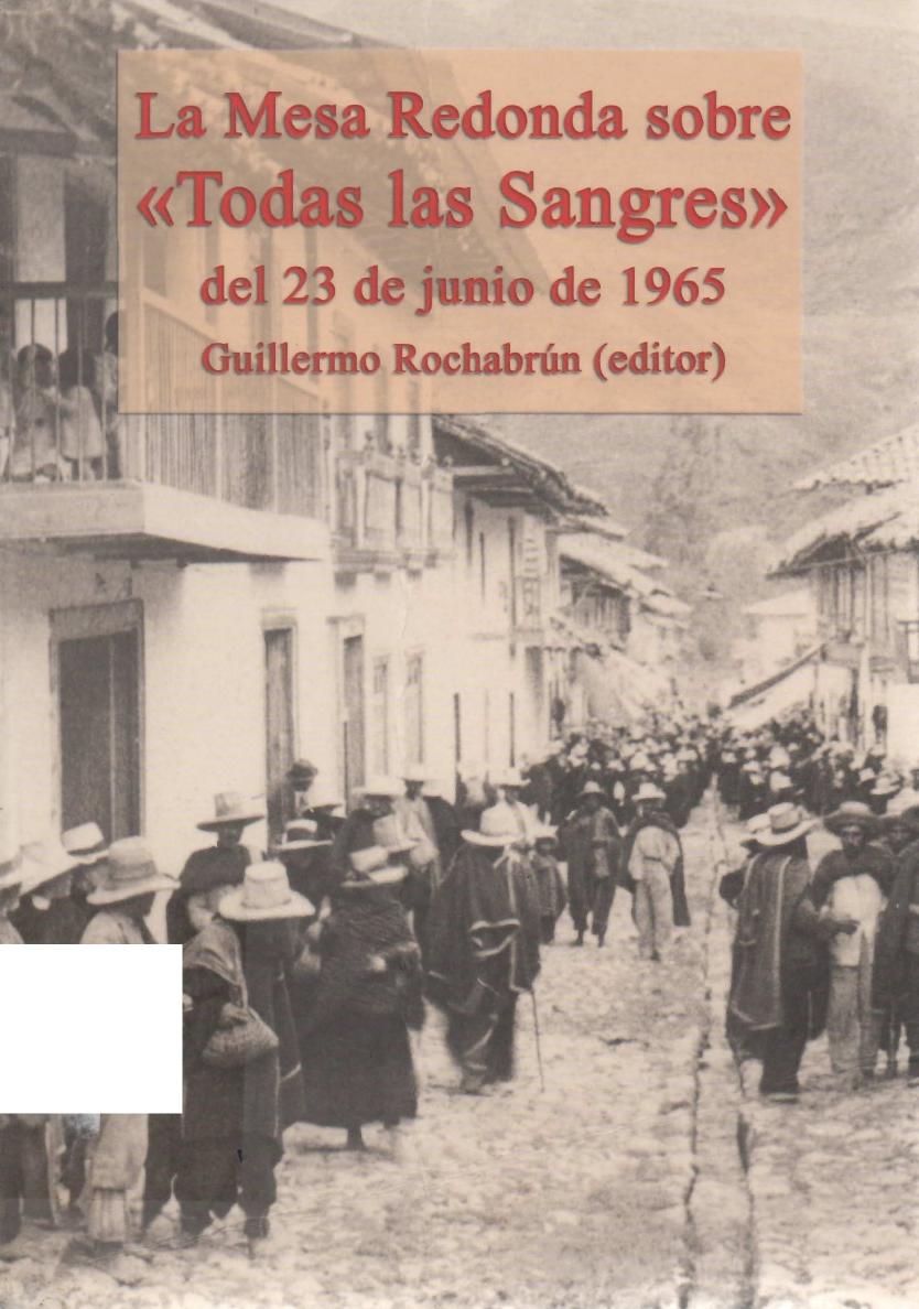 Todas las sangres de Jose Maria Arguedas, portada del libro