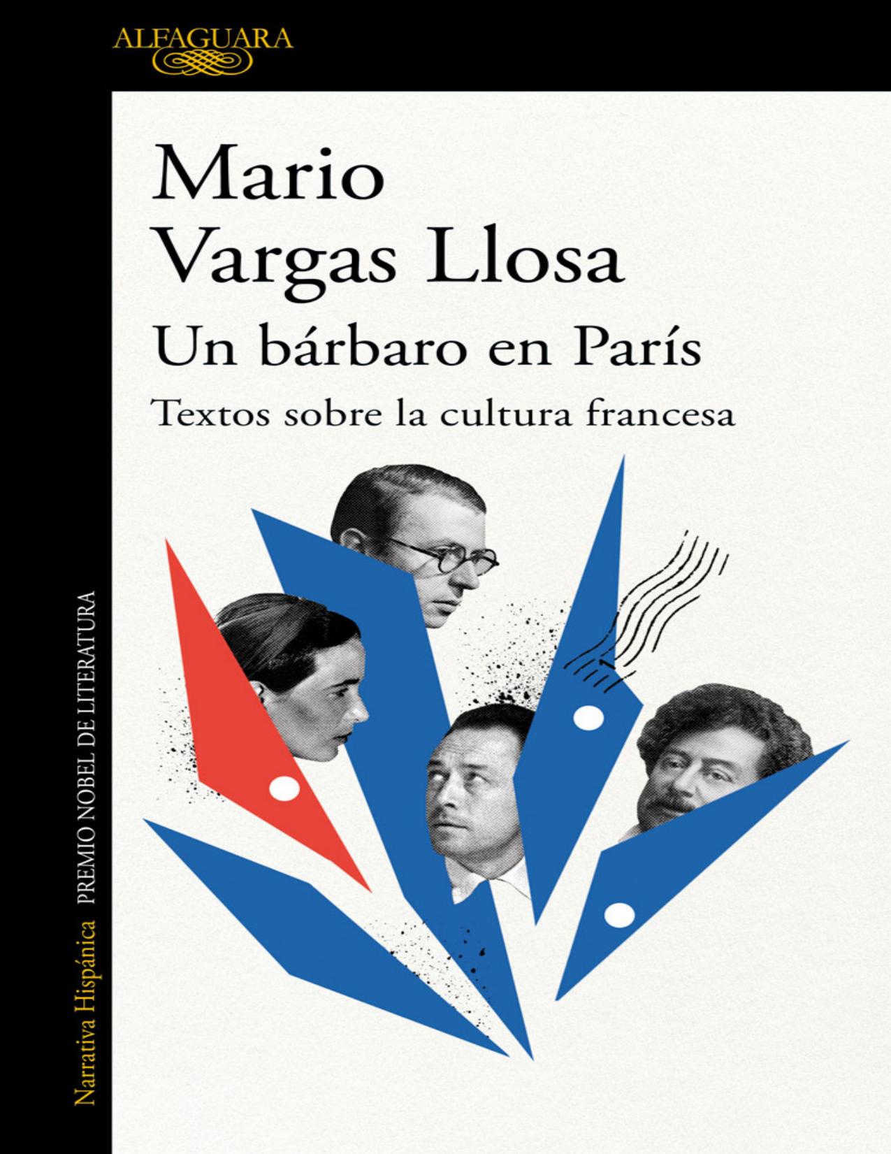 Un barbaro en Paris Textos sobre la cultura francesa de Mario Vargas Llosa, portada del libro