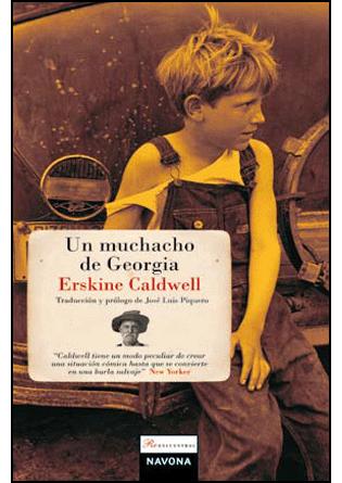 Un muchacho de Georgia de Erskine Caldwell, portada del libro