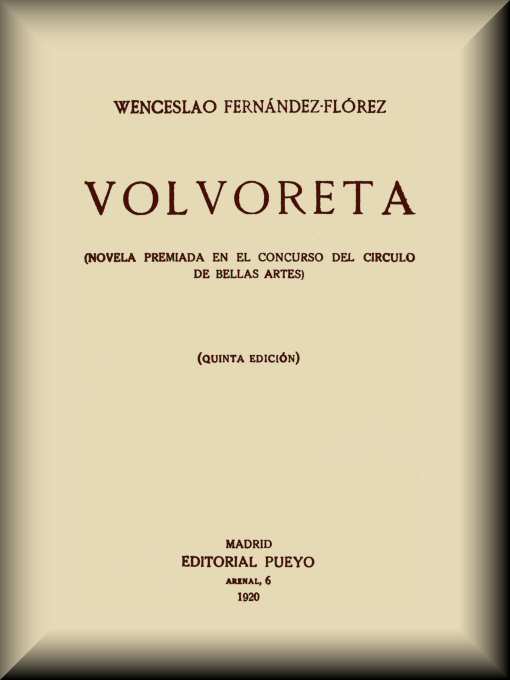 Volvoreta de Wenceslao Fernández Flórez, portada del libro