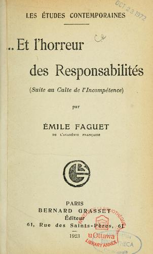 8230 Et Lrsquohorreur Des Responsabilites Suite A