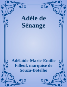 Couverture de Adèle de Sénange