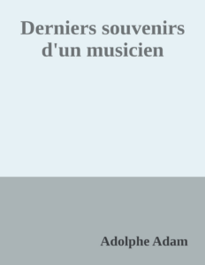 Couverture de Derniers souvenirs d'un musicien