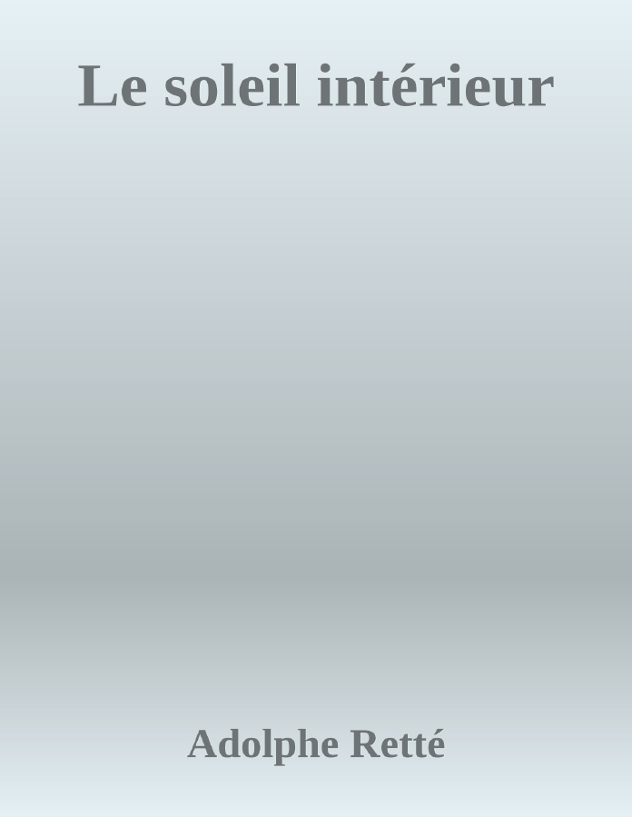Couverture de Le soleil intérieur