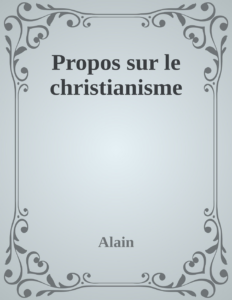 Couverture de Propos sur le christianisme