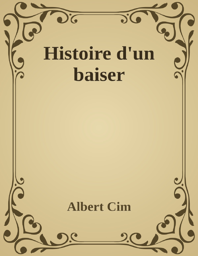 Couverture de Histoire d'un baiser