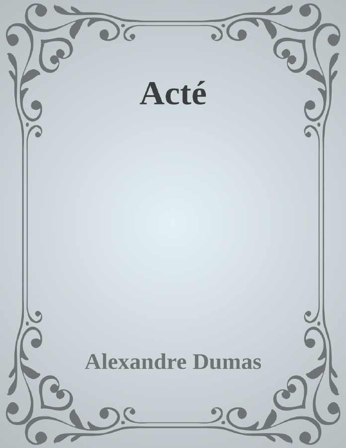 Couverture de Acté