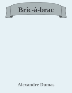 Couverture de Bric-à-brac