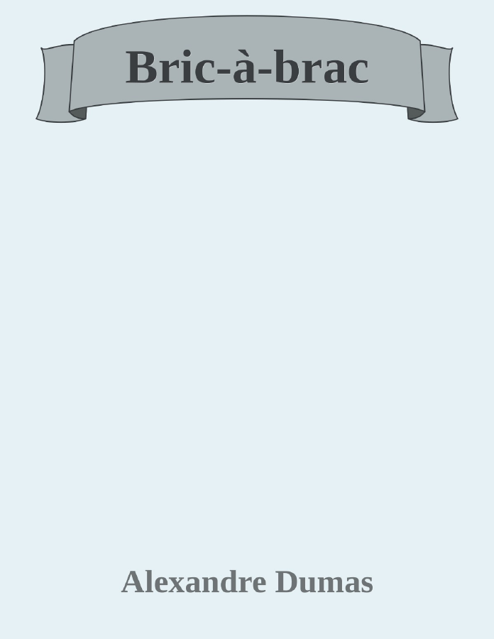 Couverture de Bric-à-brac
