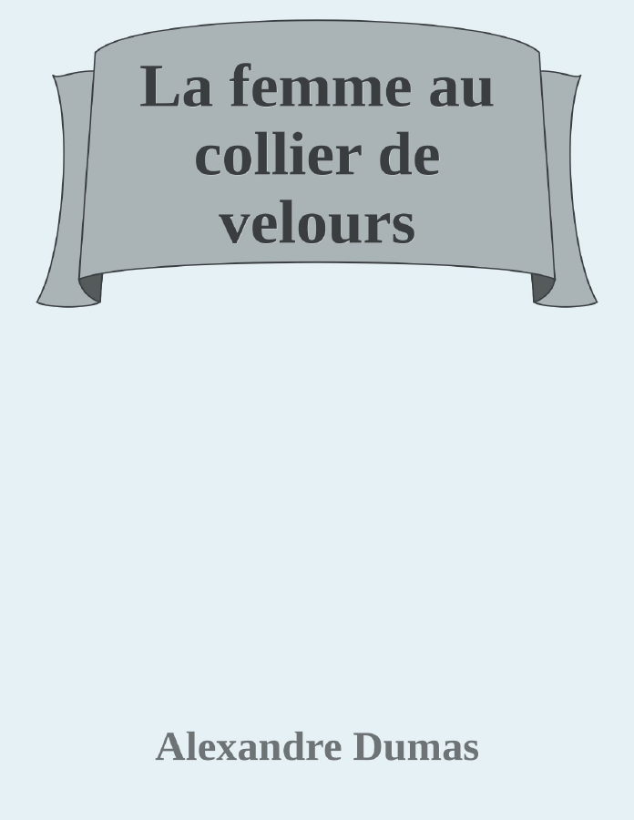Couverture de La femme au collier de velours