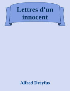 Couverture de Lettres d'un innocent