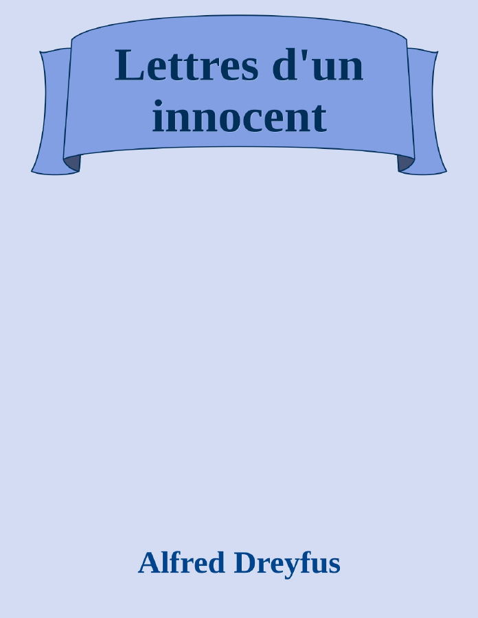 Couverture de Lettres d'un innocent