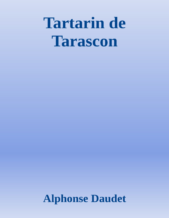 Couverture de Tartarin de Tarascon