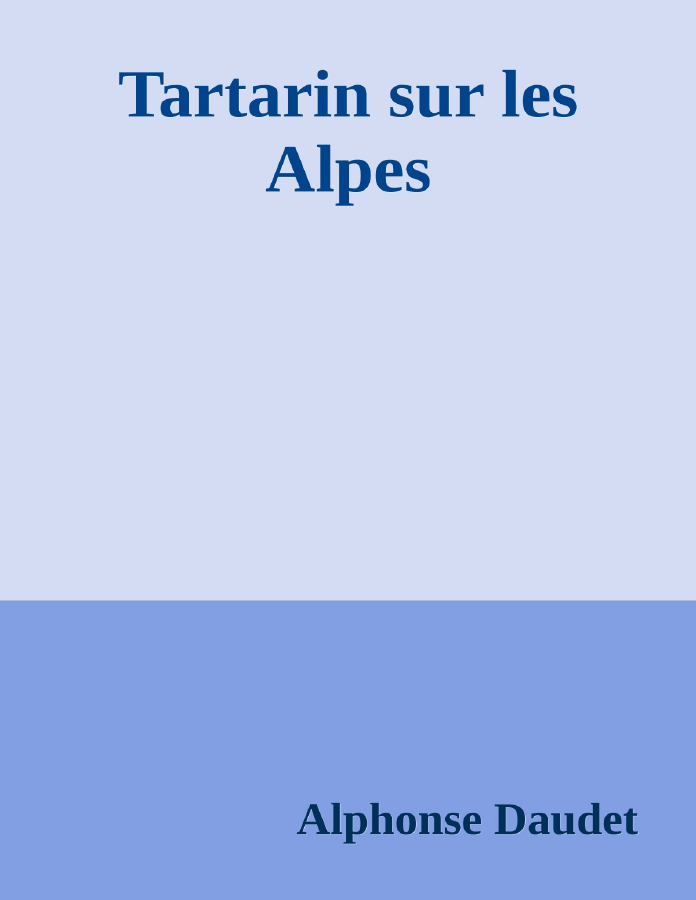 Couverture de Tartarin sur les Alpes