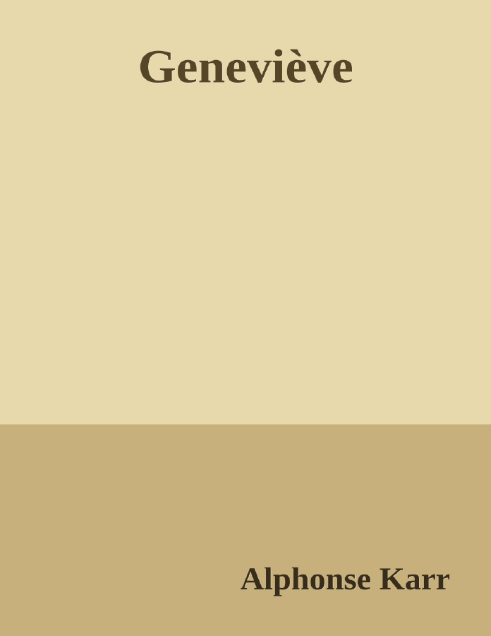 Couverture de Geneviève