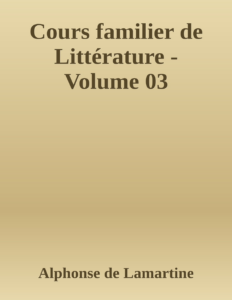 Couverture de Cours familier de Littérature - Volume 03