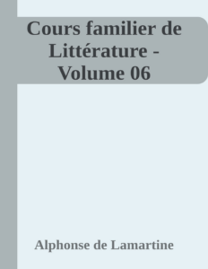 Couverture de Cours familier de Littérature - Volume 06