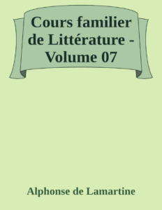 Couverture de Cours familier de Littérature - Volume 07