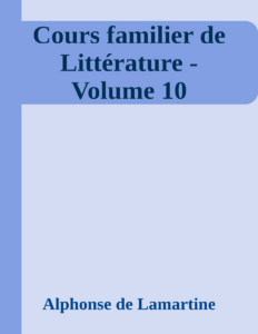 Couverture de Cours familier de Littérature - Volume 10