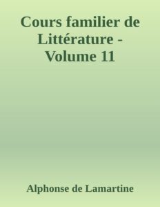 Couverture de Cours familier de Littérature - Volume 11