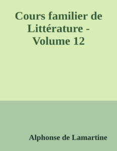 Couverture de Cours familier de Littérature - Volume 12