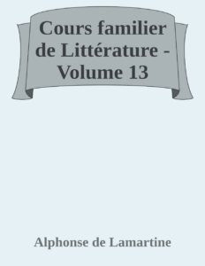 Couverture de Cours familier de Littérature - Volume 13