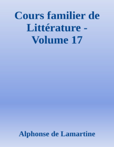 Couverture de Cours familier de Littérature - Volume 17