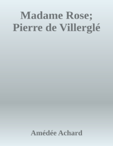 Couverture de Madame Rose; Pierre de Villerglé