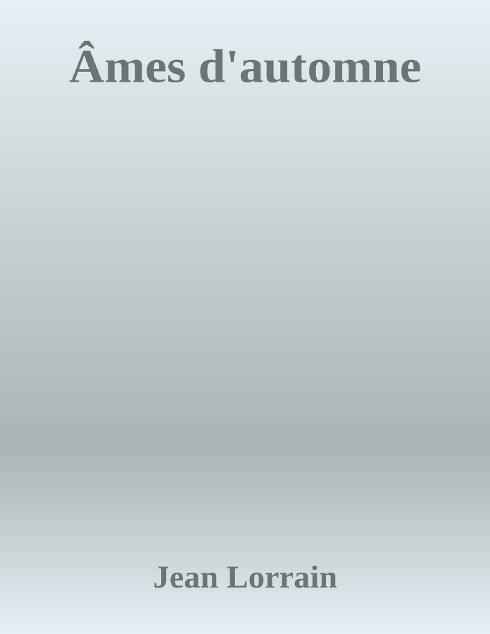 Couverture de Âmes d'automne