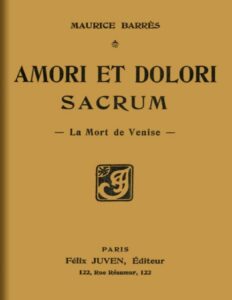 Amori Et Dolori Sacrum La Mort De Venise