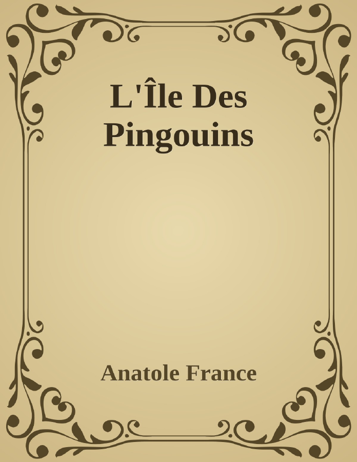 Couverture de L'Île Des Pingouins