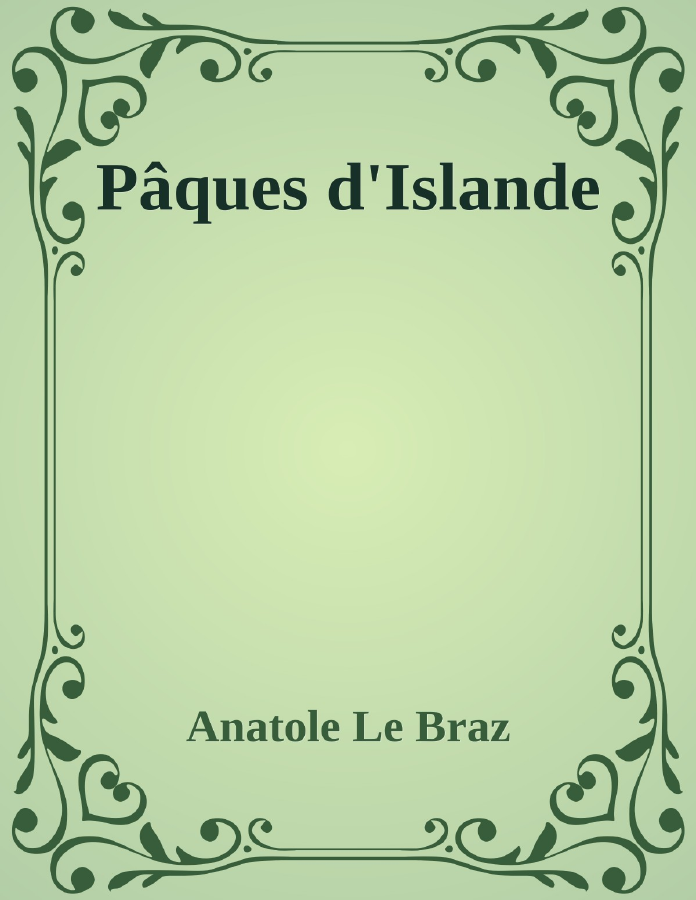 Couverture de Pâques d'Islande
